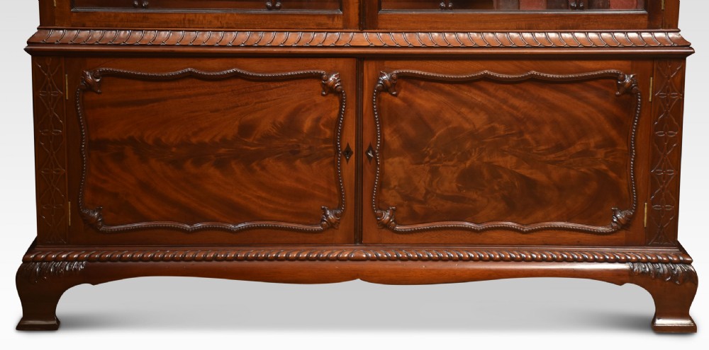 Chippendale Revival mahogany bookcase View III