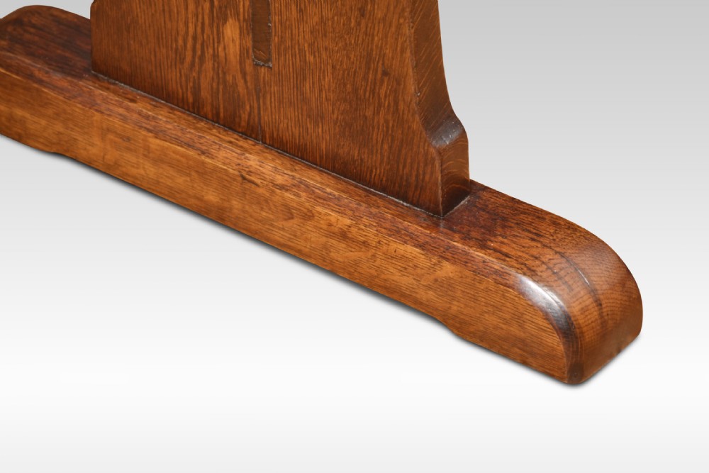 Large Oak Plank Top Refectory Table View IV