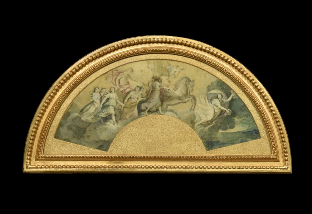 Pair Of Late 18th Century Painted Fan Leaves View III