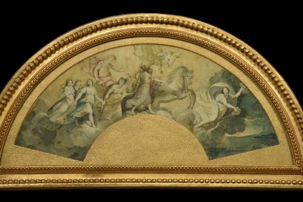 Pair Of Late 18th Century Painted Fan Leaves View IV