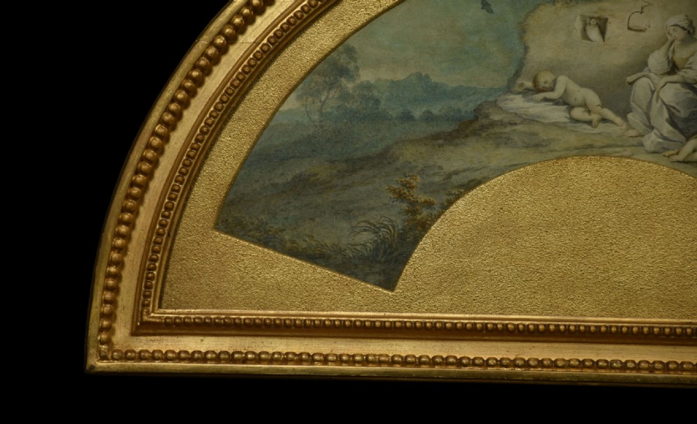 Pair Of Late 18th Century Painted Fan Leaves View V