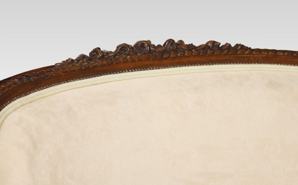 Walnut Framed Two-seater Settee View VI