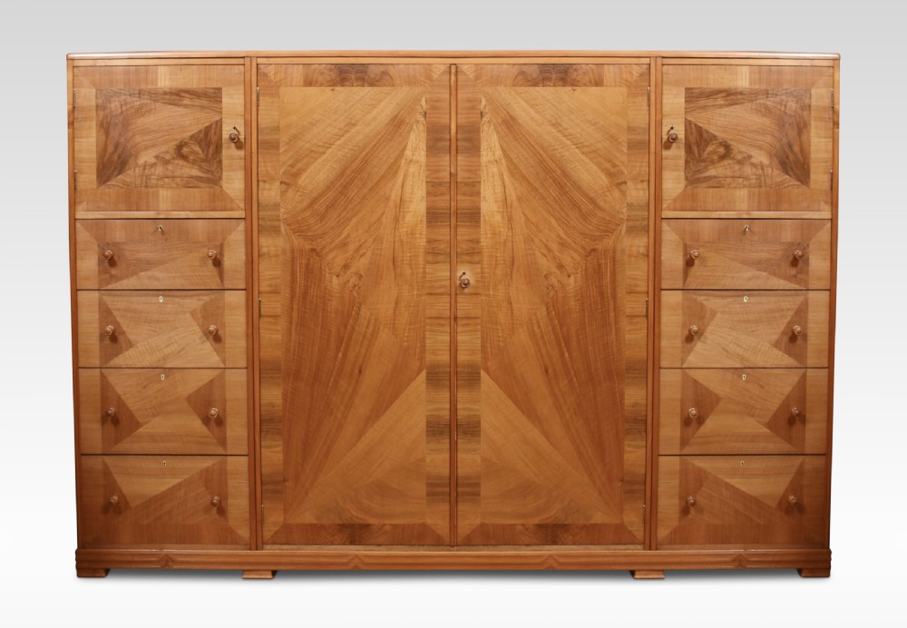 Walnut compactum wardrobe