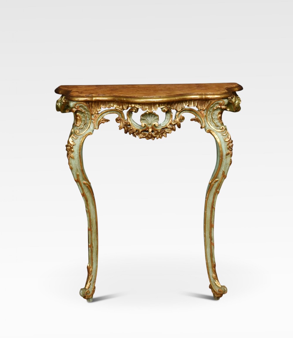 French Painted Console Table