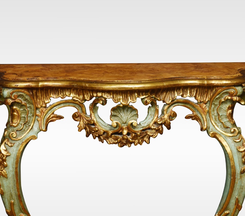 French Painted Console Table View II