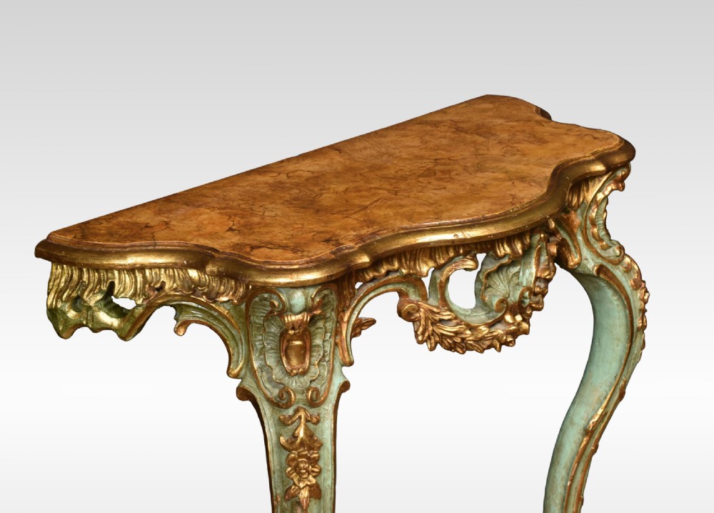 French Painted Console Table View III