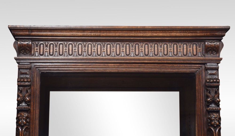 Carved Oak Display Cabinet View III