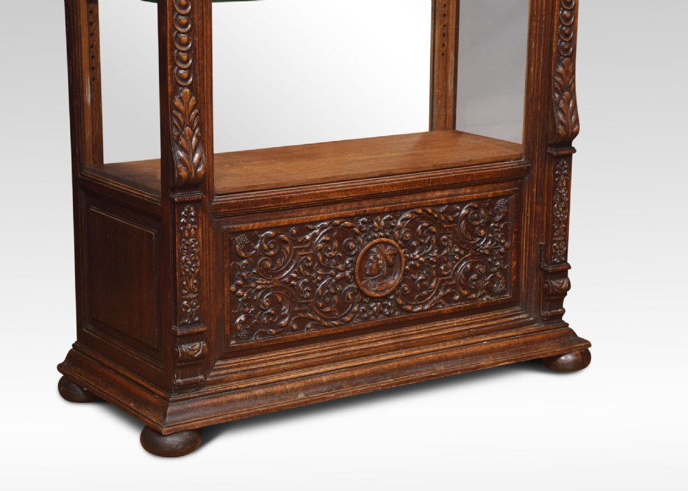 Carved Oak Display Cabinet View VIII