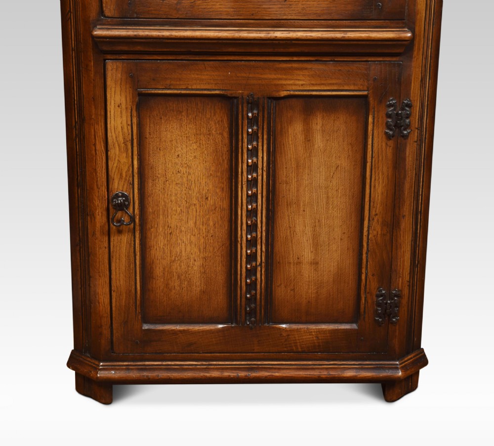Carved Oak Corner Cupboard View VI
