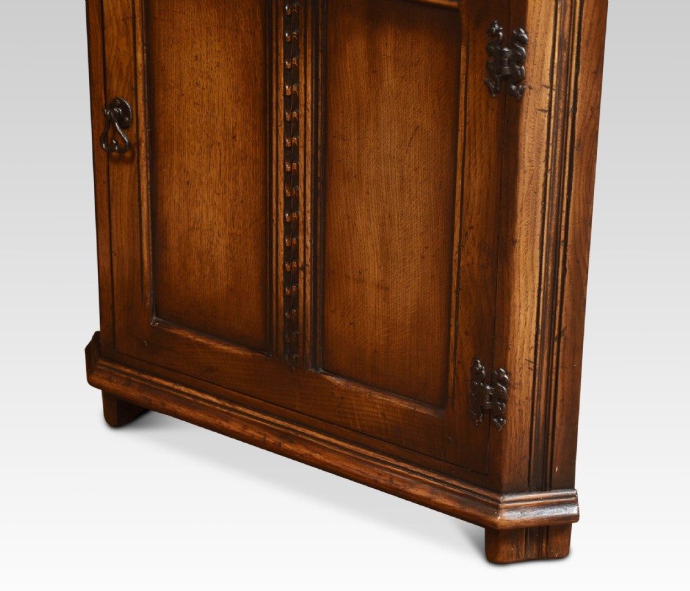 Carved Oak Corner Cupboard View VII