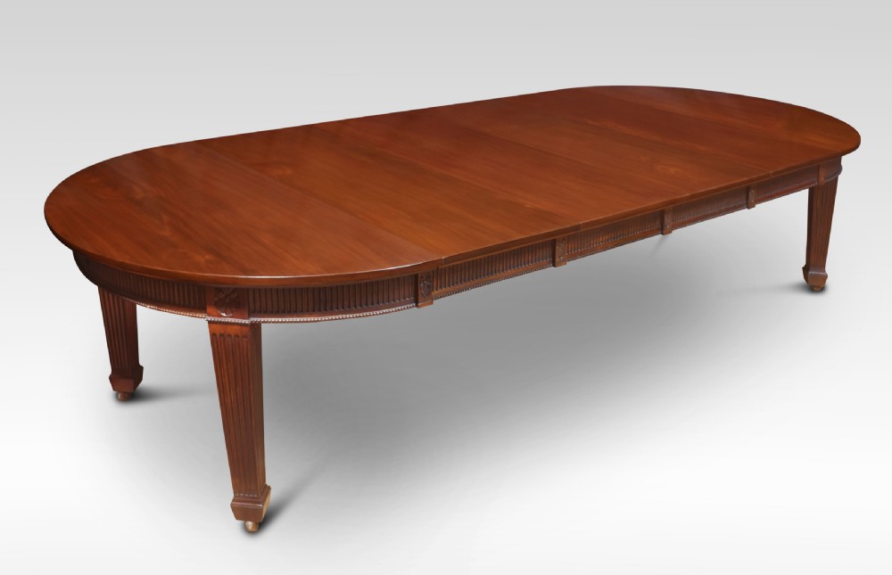 Large mahogany dining table