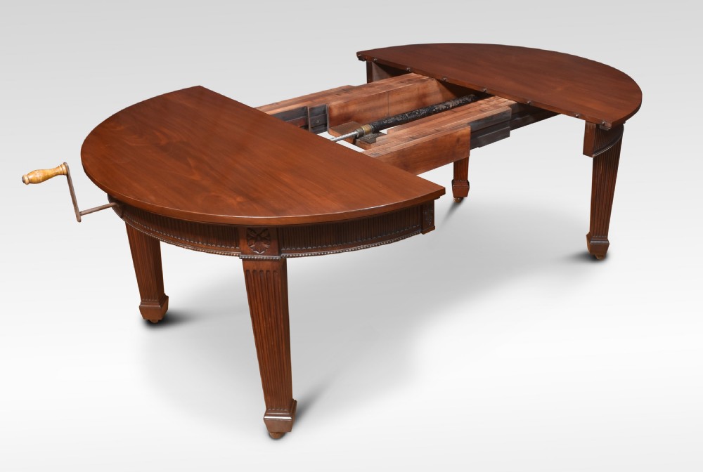 Large mahogany dining table View IV