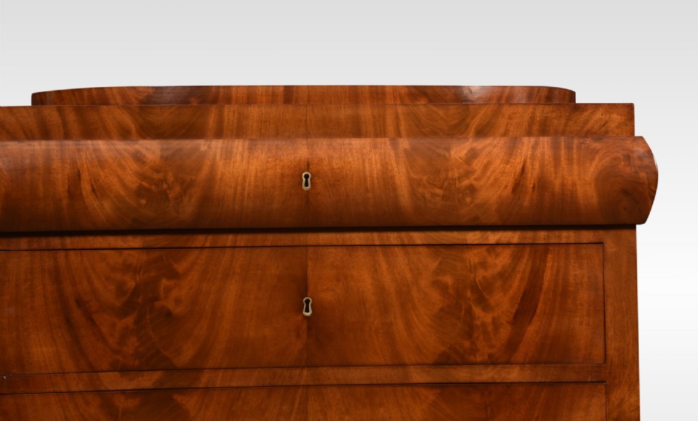 19th Century Mahogany Biedermeier Secretaire Chest Of Drawers View VII