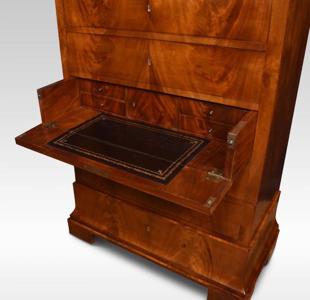19th Century Mahogany Biedermeier Secretaire Chest Of Drawers View IX