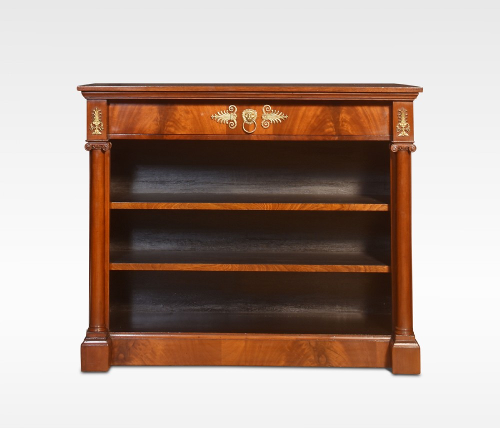 Empire style open bookcase