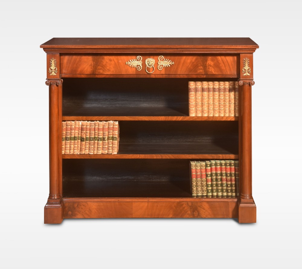 Empire style open bookcase View II