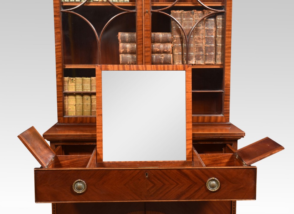 Mahogany Inlaid Gentlemen’s Bookcase View V