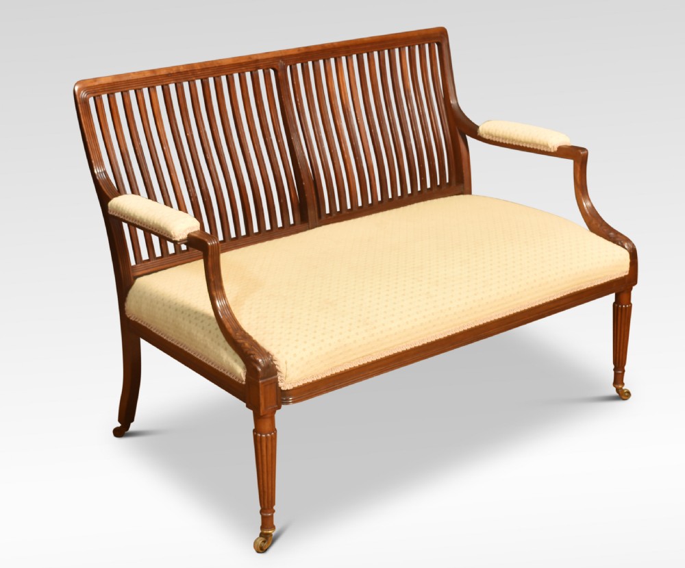 Mahogany framed settee