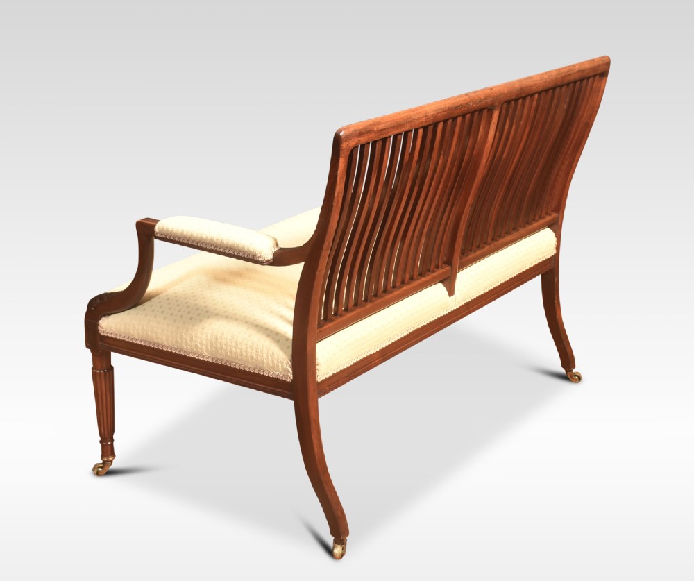 Mahogany framed settee View III