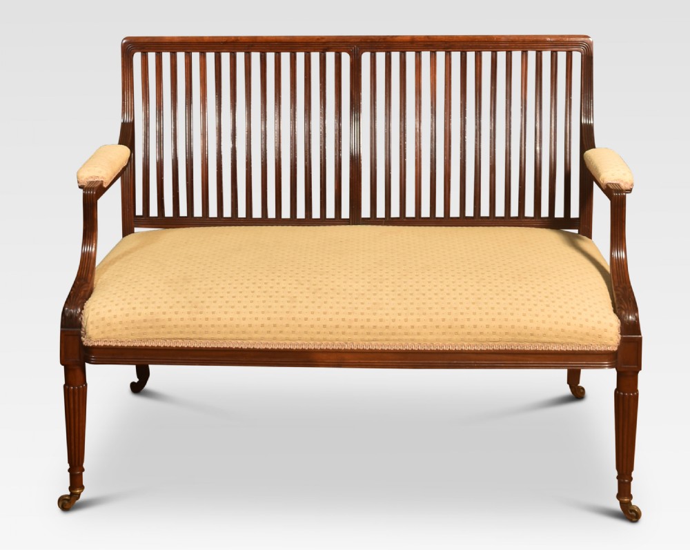 Mahogany framed settee View IV