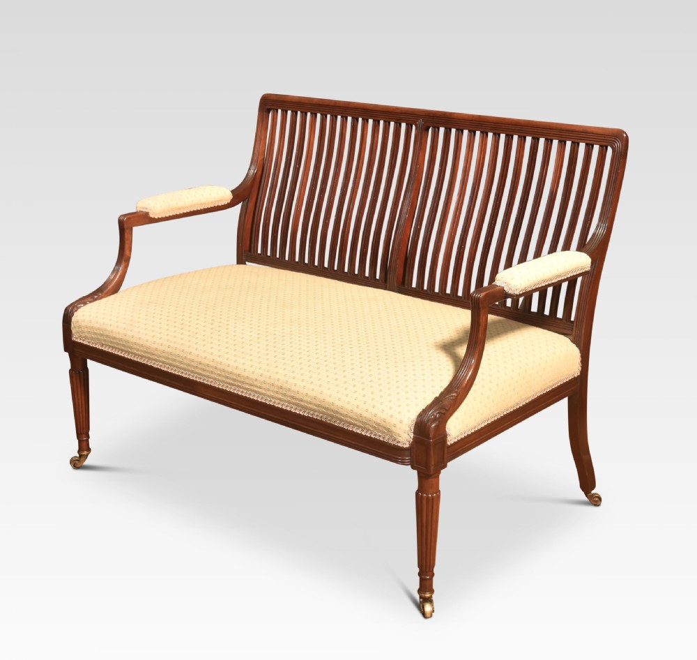 Mahogany framed settee View V