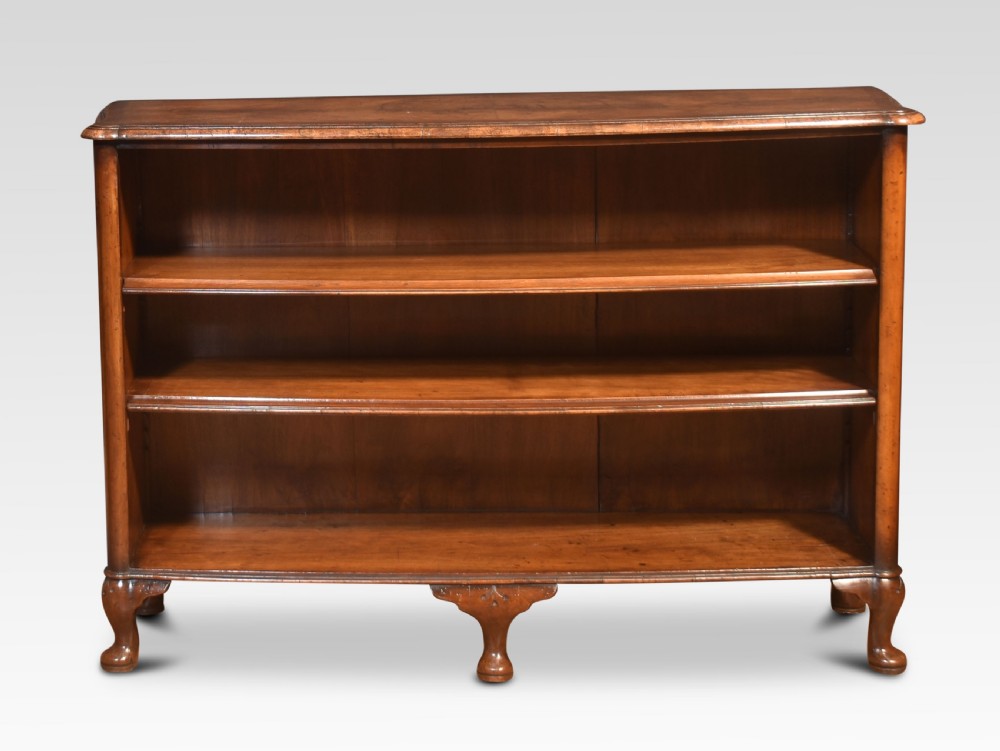 Walnut open bookcase View III