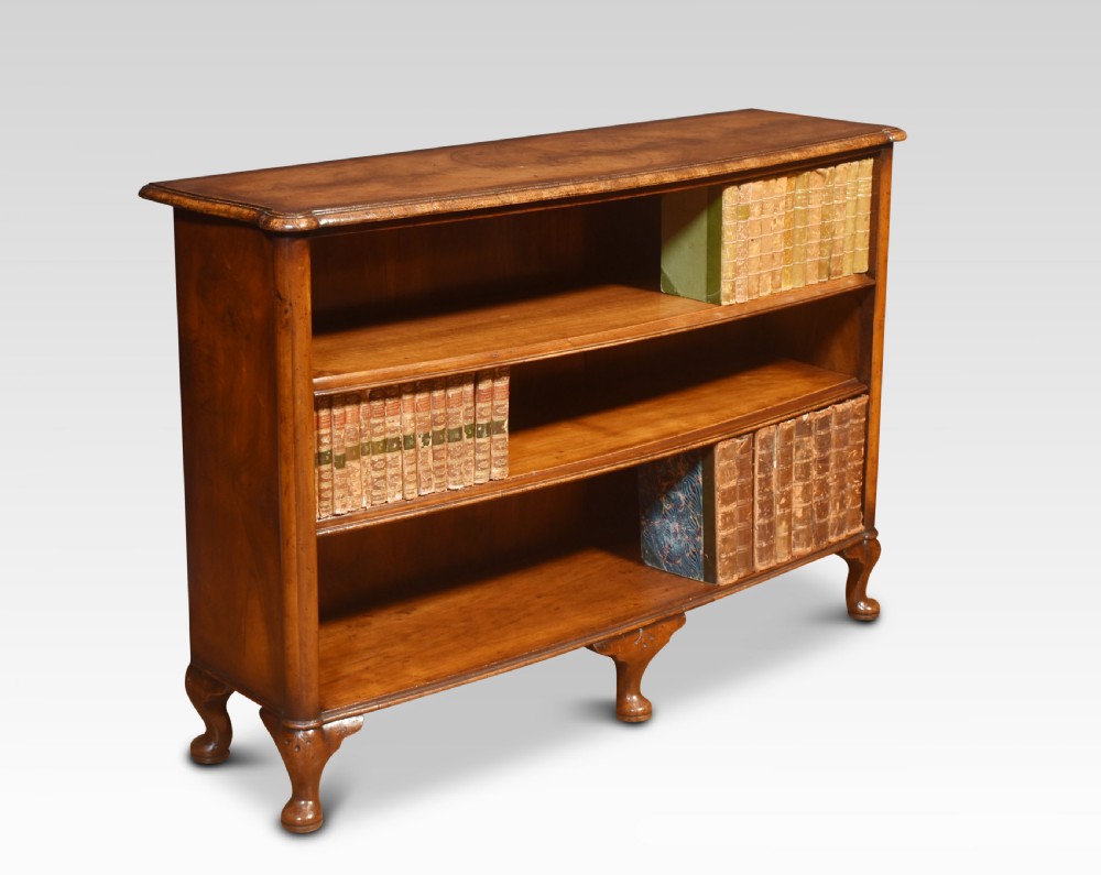 Walnut open bookcase View IV