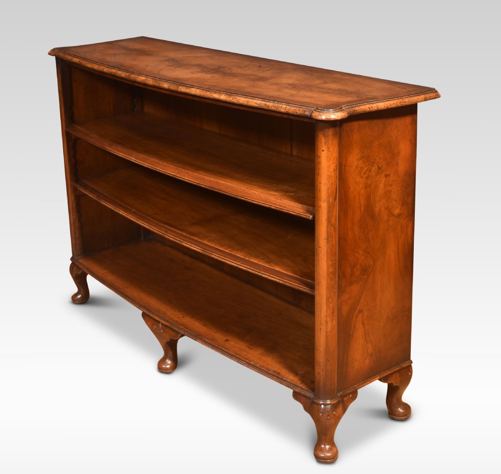 Walnut open bookcase View V