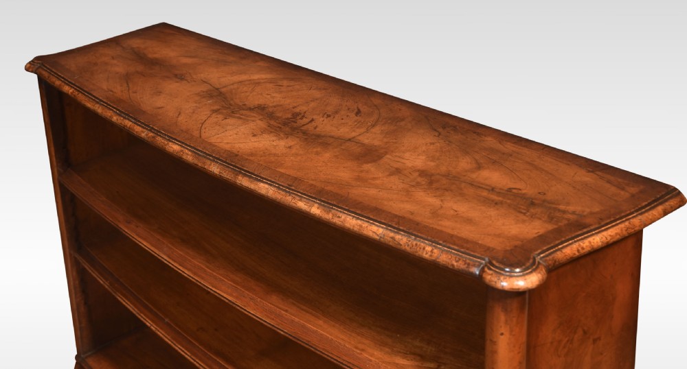 Walnut open bookcase View VI