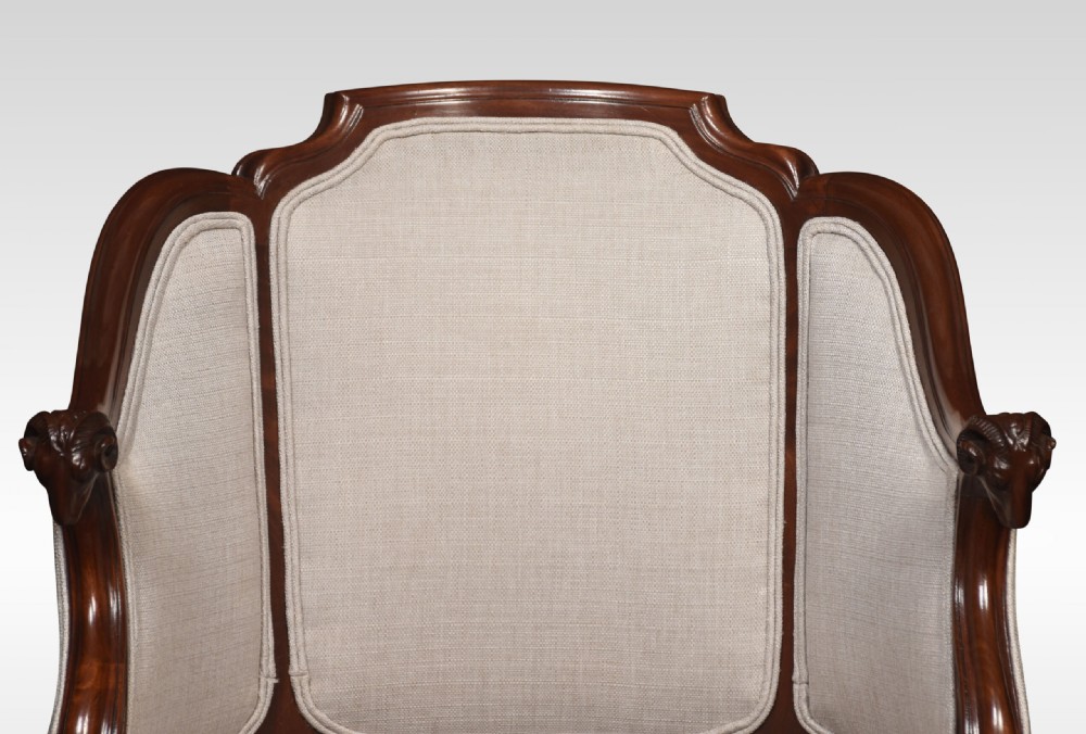 Pair Of Walnut Framed Tub Armchairs View V