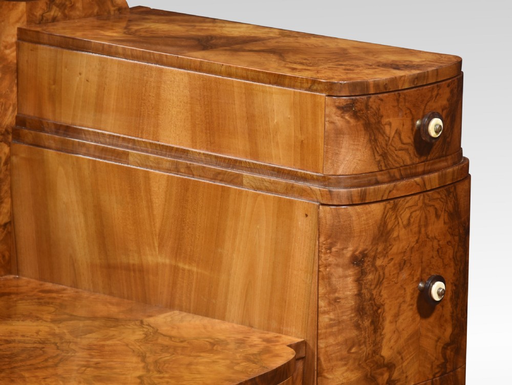 Art Deco walnut dressing table View V