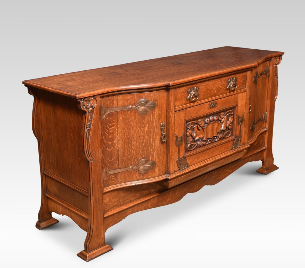 Arts And Crafts Oak Sideboard