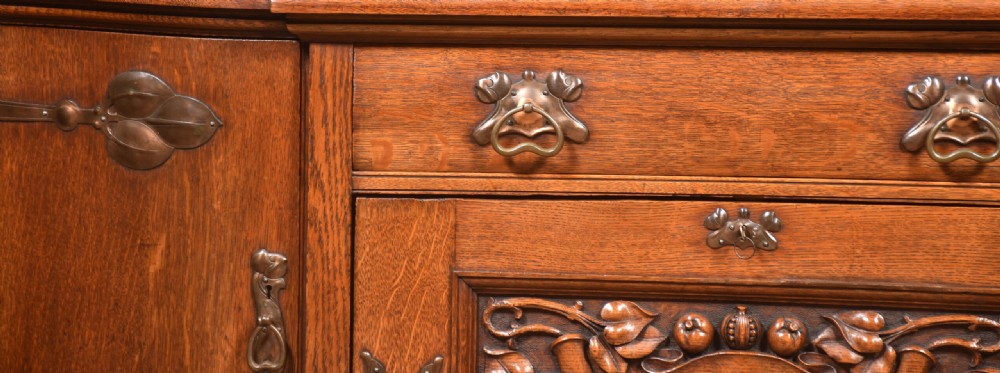 Arts And Crafts Oak Sideboard View III