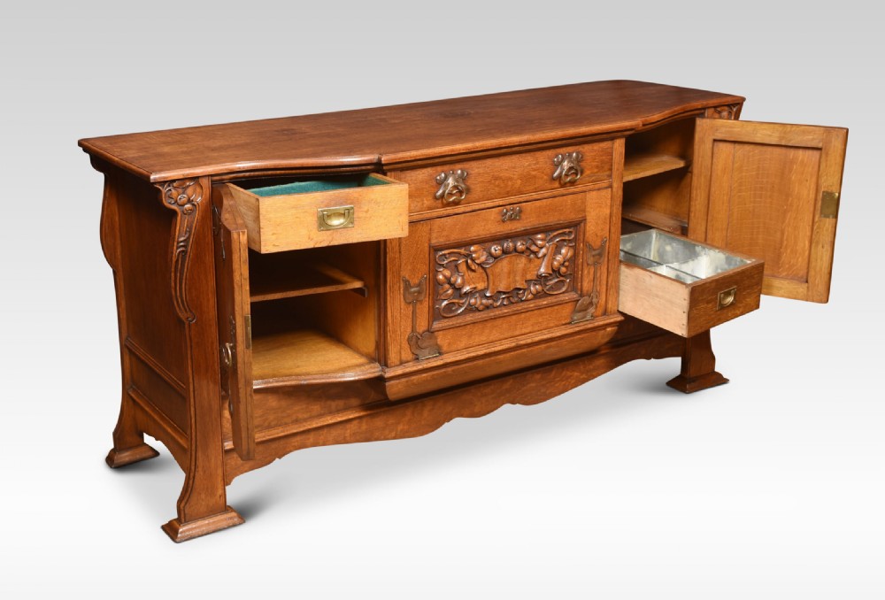 Arts And Crafts Oak Sideboard View VI