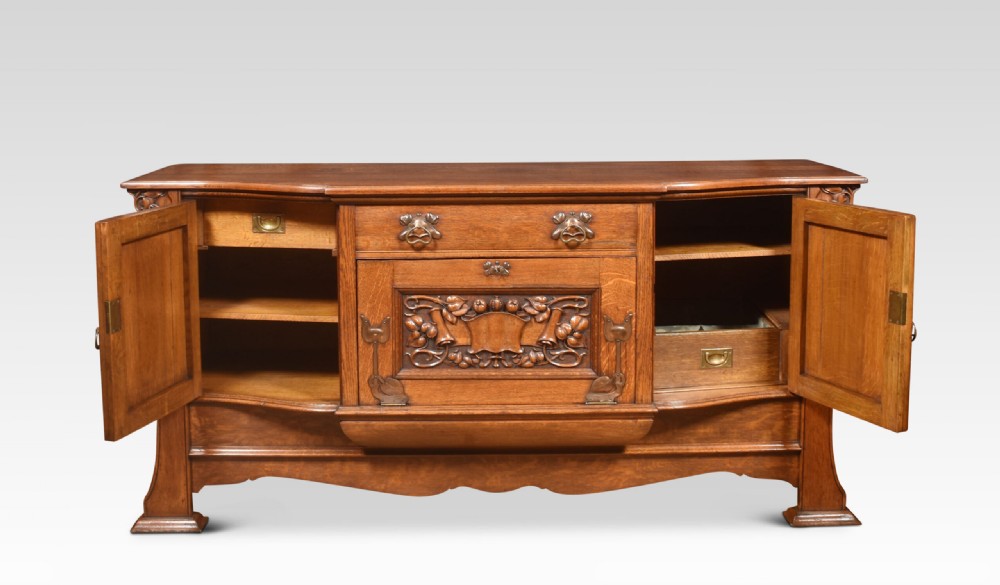 Arts And Crafts Oak Sideboard View VII