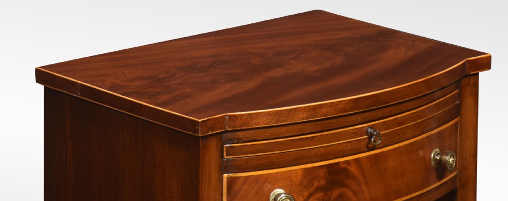 Pair of string inlaid bedside table View III
