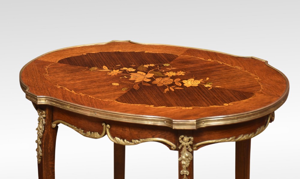 Walnut Inlaid Side Table View III
