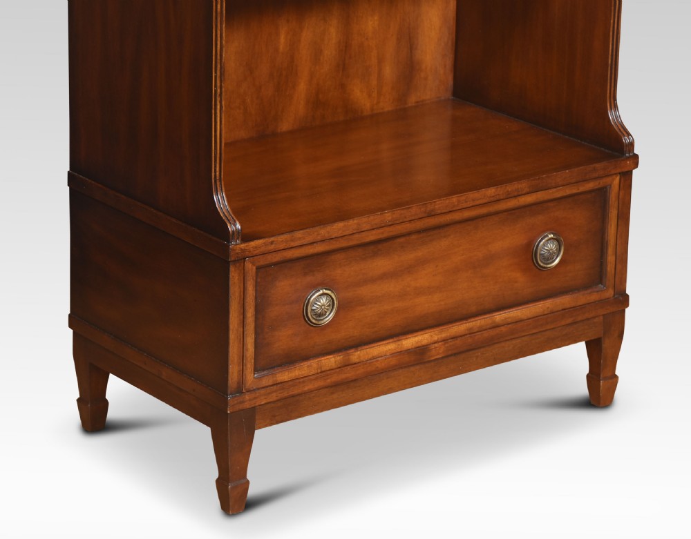 Pair of waterfall bookcases View V