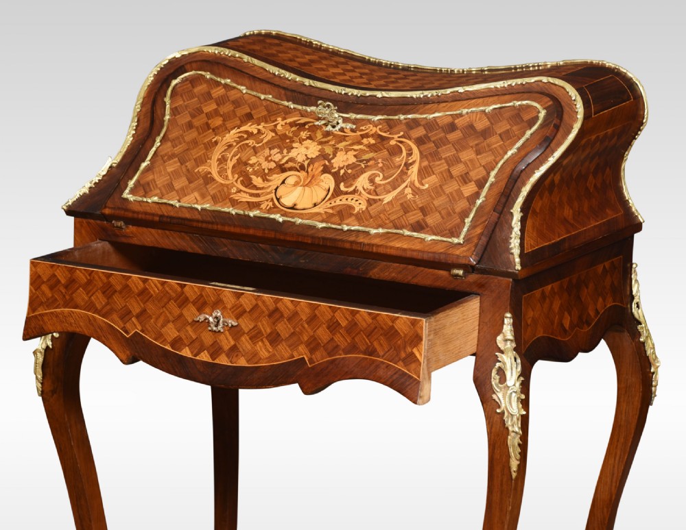 Rosewood Inlaid Bureau De Dame View V