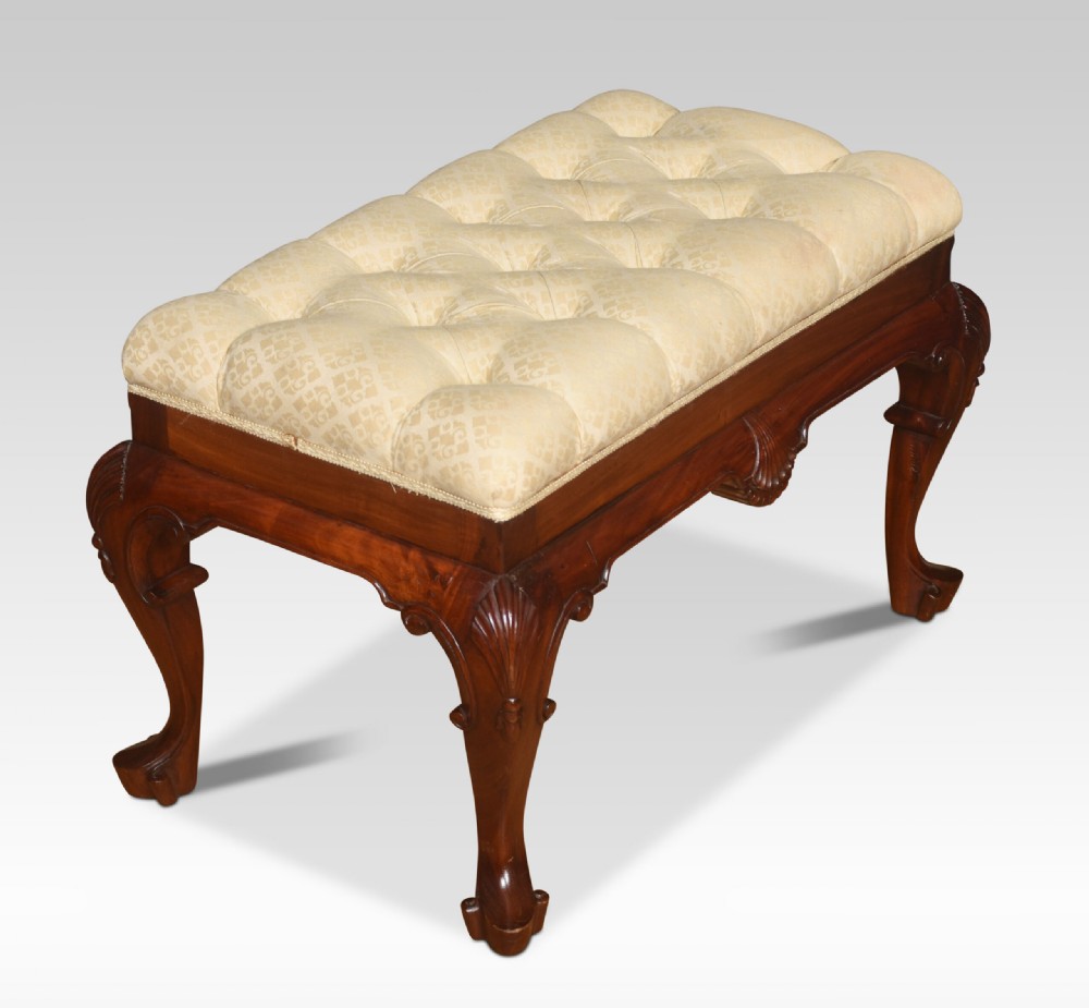 Carved Mahogany Stool View II