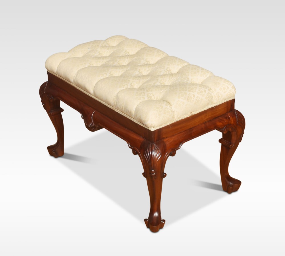 Carved Mahogany Stool View III