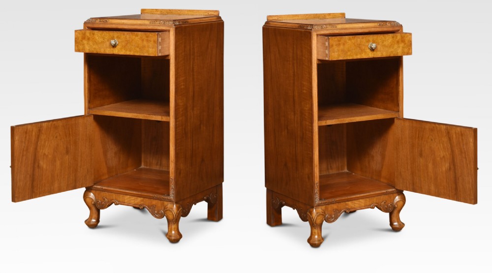 Pair Of Walnut Bedside Cabinets View IV