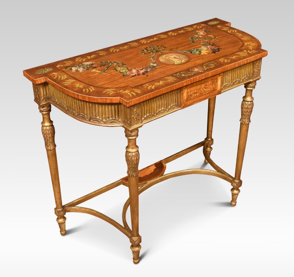 Carved Giltwood And Painted Console Table View III