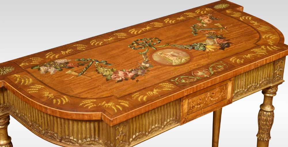 Carved Giltwood And Painted Console Table View V