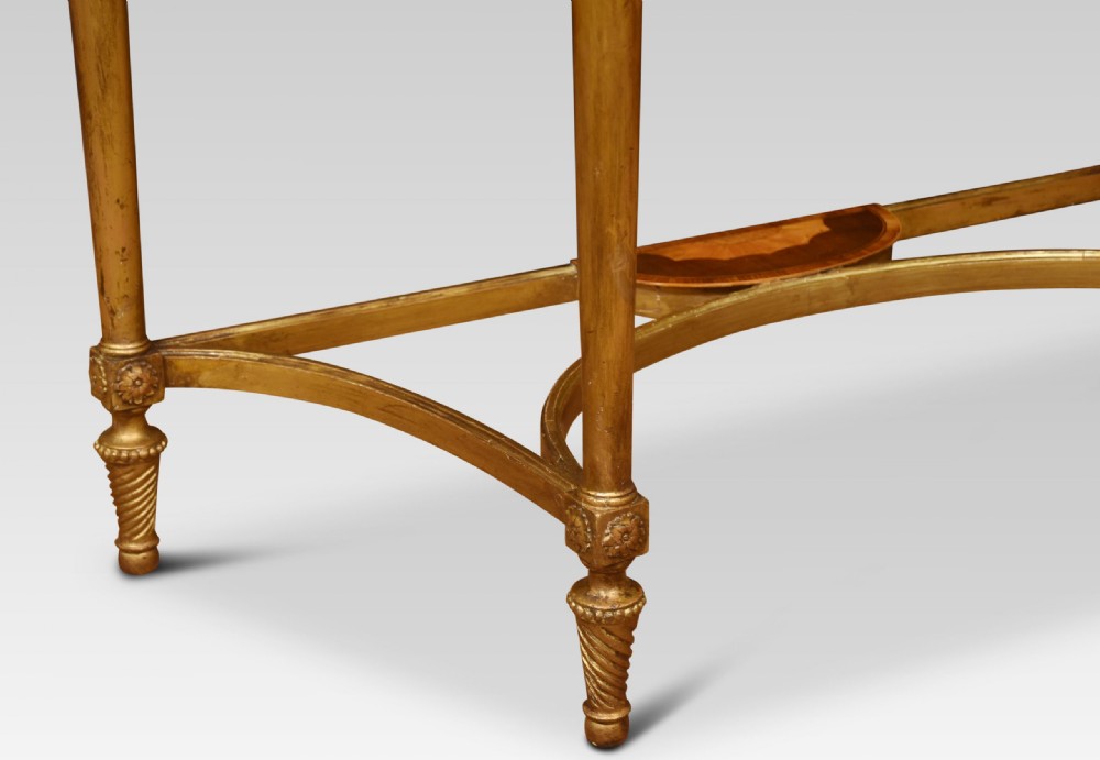 Carved Giltwood And Painted Console Table View VII