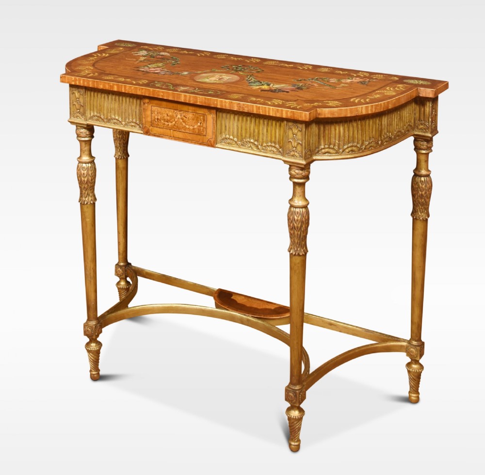 Carved Giltwood And Painted Console Table View VIII