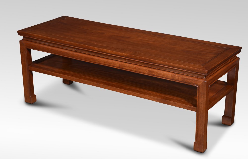 Chinese hardwood low coffee table