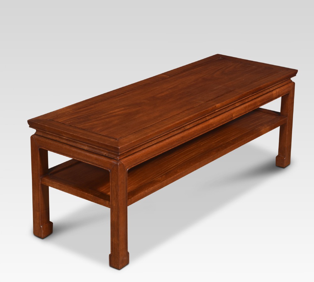 Chinese hardwood low coffee table View IV