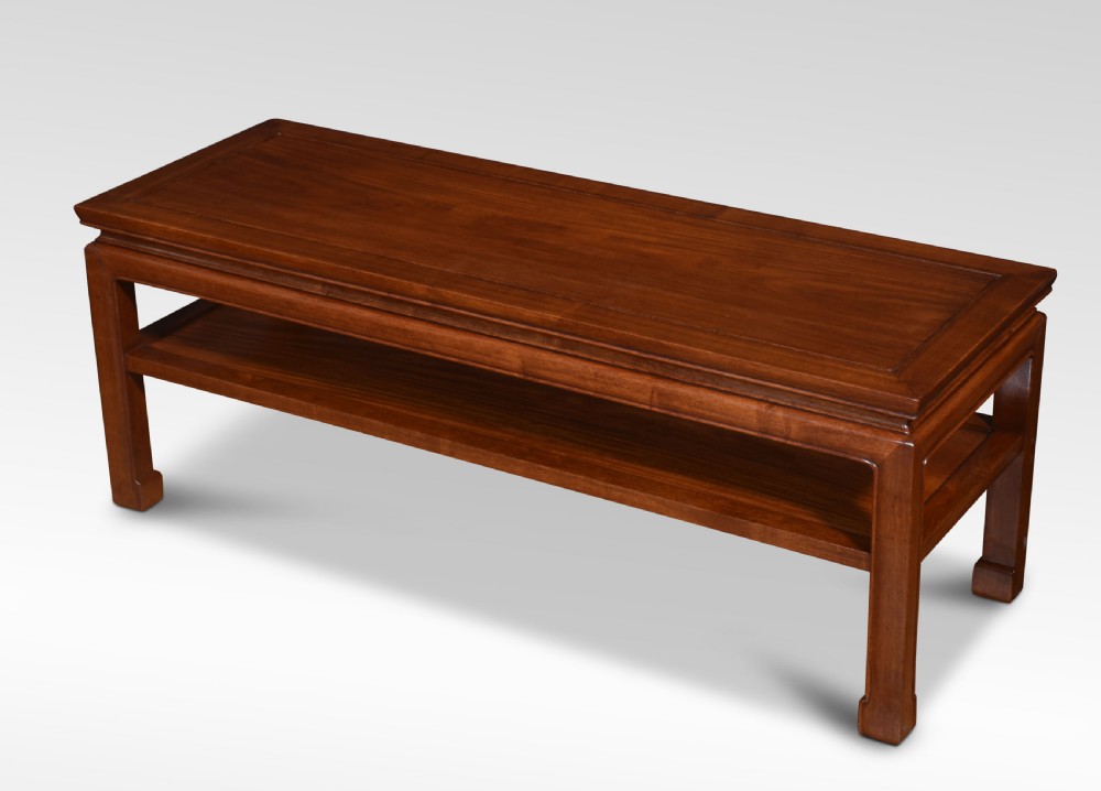 Chinese hardwood low coffee table View V