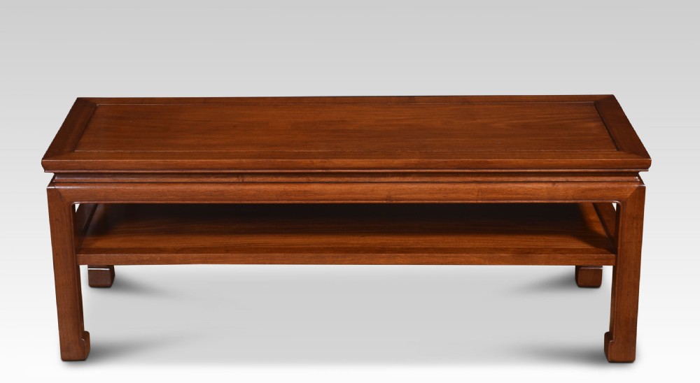 Chinese hardwood low coffee table View VI